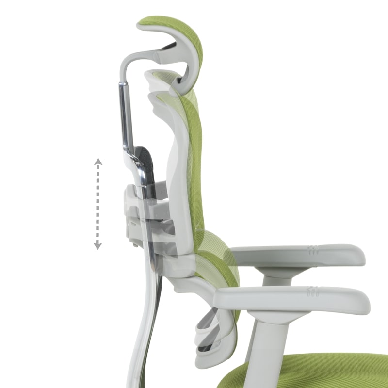 Ергономичен офис стол Ergohuman Elite 2 дамаска зелен-сива рамка